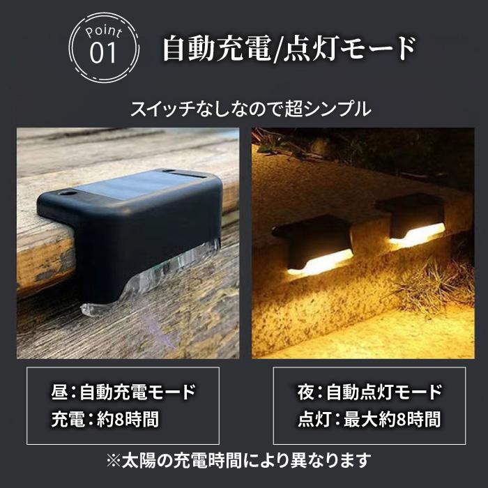 ソーラーライト LED ガーデンライト 玄関灯 8個セット