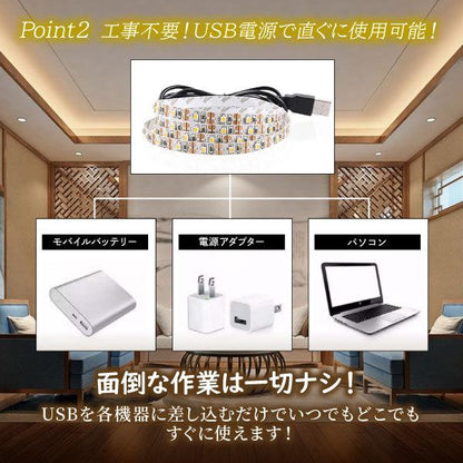 LEDテープライト 屋外 1m